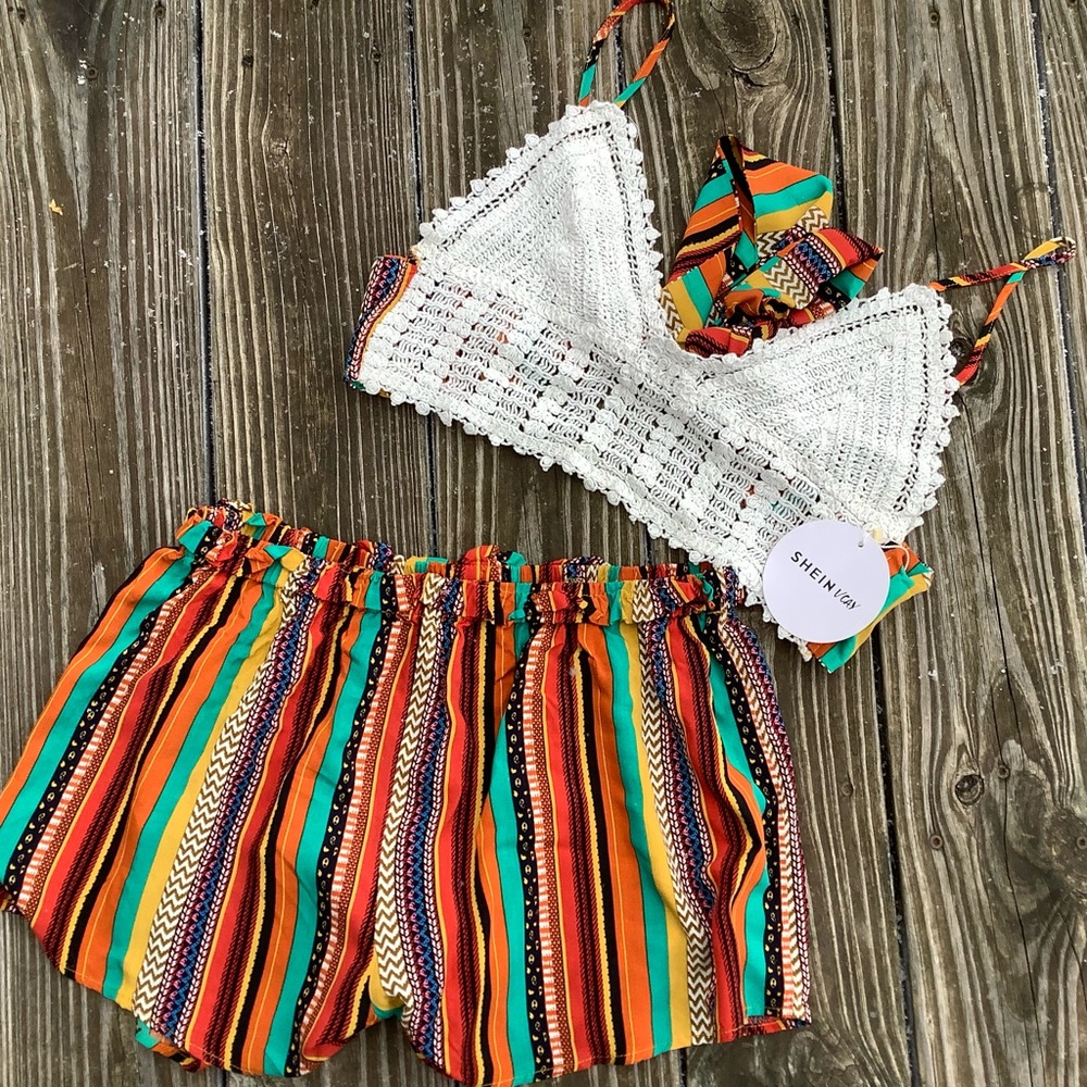 SHEIN Vaycay Collection Shorts Outfit NWT - Size XL